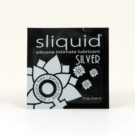 Sliquid Silver Silicone Lubricant Pillow Pack — 0.17 oz (5 ml) - SQ231