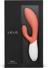 LELO Ina 3 Coral Dual-Action Rabbit Vibrator - LELO-8434
