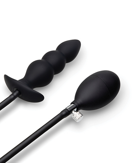 b-Vibe Beaded Inflatable Anal Plug with Hand Pump - BV5922