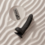 STRAP-ON-ME Rotating & Vibrating Realistic Dildo L — Black - SM7555