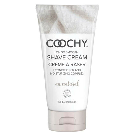 Coochy Au Natural Shave Cream — Fragrance-Free, 3.4 fl oz - COO1001-03