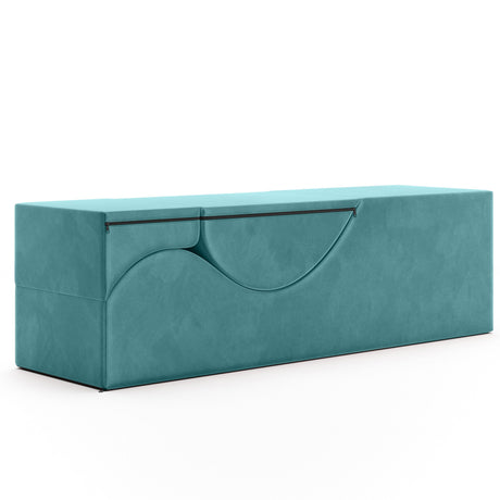 Liberator Aria Flip Chaise — 18 Inch Wide Convertible Sex Chair & Bench, Teal - L7870