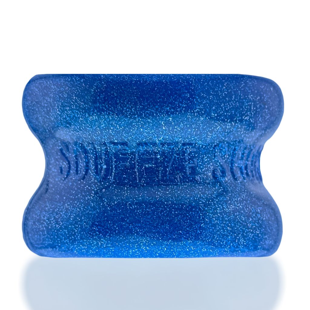 OXBALLS Squeeze Short Ballstretcher — Blue Fire, 1.25" - OX-3208-BLF