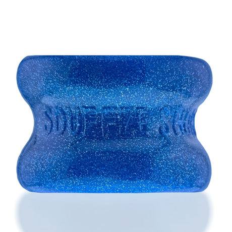 OXBALLS Squeeze Short Ballstretcher — Blue Fire, 1.25" - OX-3208-BLF
