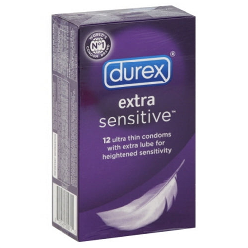 Paradise Marketing Durex Extra Sensitive Lubricated Condoms — 12 Pack - PM130