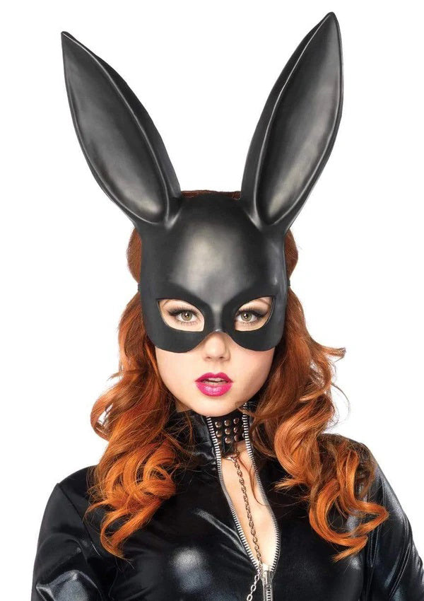 Leg Avenue Rabbit Masquerade Mask — Black, One Size - LA-2628OSBLK