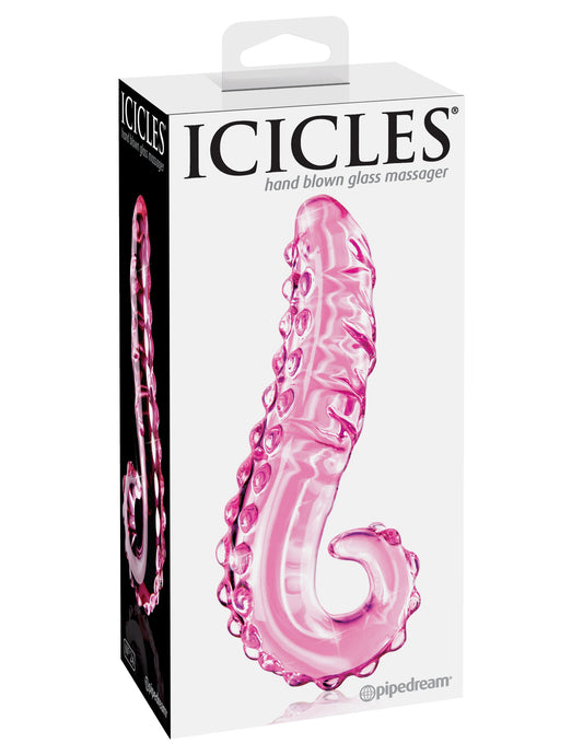 Pipedream Icicles No. 24 Glass Wand Massager — Pink, 6 in - PD2924-00