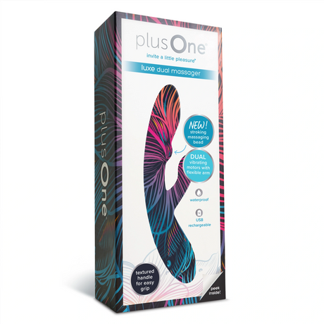 plusOne Dual Luxe Dual Massager — G-Spot & Clitoral Stimulator - PO6734