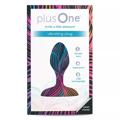 plusOne Luxe Vibrating Plug — 10 Vibration Modes, USB Rechargeable - PO6739