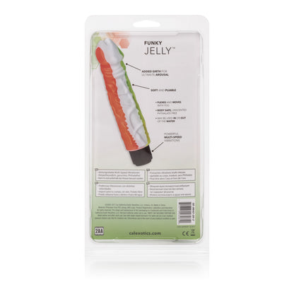 Funky Jelly Vibe 8 Inches - Orange/green by CalExotics