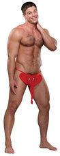 Male Power Elephant Squeaker G-String, One Size — Red - MP-PAK708RE1