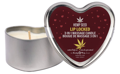 Earthly Body Hemp Seed Massage Candle Trio — 3 x 1.75oz - EB8448