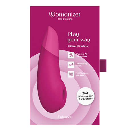 Womanizer Enhance 2-in-1 Clitoral Stimulator, Vibrant Pink - WZ0641