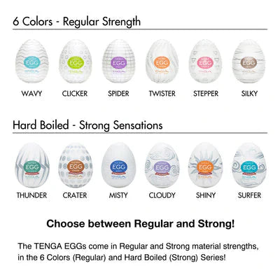 Tenga EGG Crater Single-Use Pleasure Sleeve with Sample Lubricant - TN208