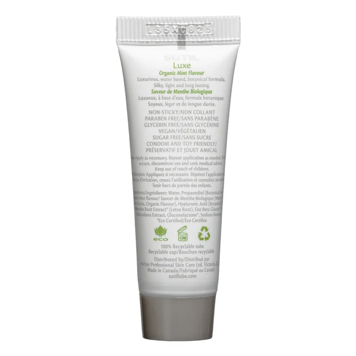 Sutil Mint Water-Based Personal Lubricant, 10 ml - S4010