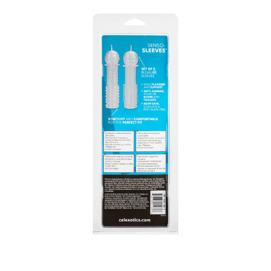 CalExotics Silicone Penis Sleeves — 2-Pack, Super-Stretchy - SE1601002