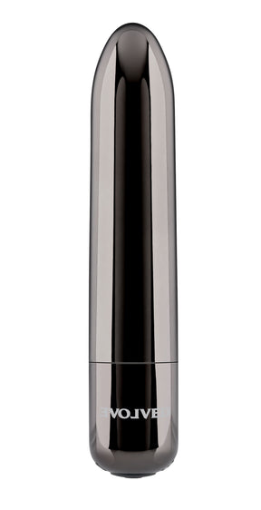 Evolved Novelties Real Simple Black Chrome Bullet Vibrator, 3.94 in - EN-RS-1249-2