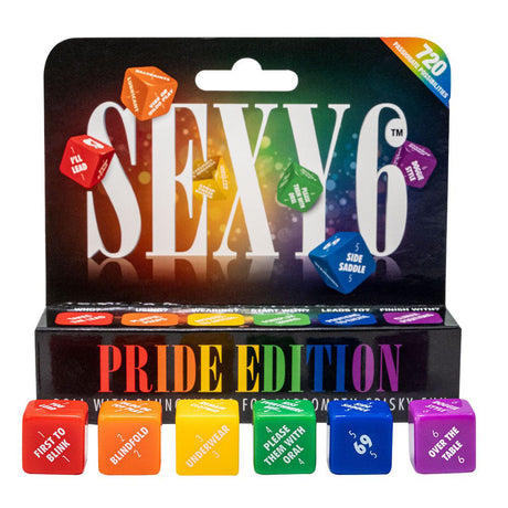 Creative Conceptions Sexy 6 Dice — Pride Edition (6 Rainbow Dice) - CC-USS6P