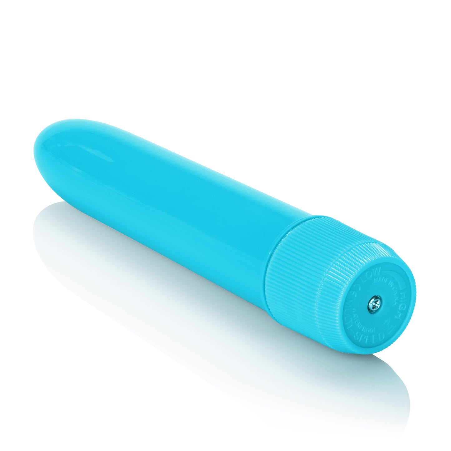Mini Neon Multi-Speed Vibe 4.5 Inches - Blue by CalExotics