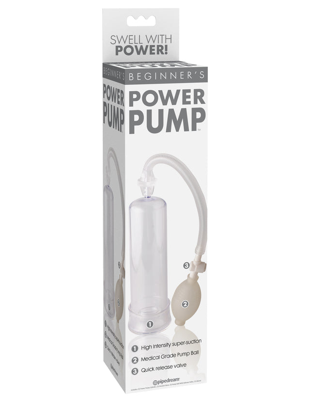 Pipedream Beginner's Power Pump — Clear Penis Pump - PD3241-20