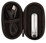 CalExotics Rechargeable Hideaway Bullet — Silver, 3-Inch Travel Vibrator - SE0062402