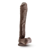 Blush Dr. Skin Mr. Ed 13-Inch Dildo with Suction Cup, Chocolate - BL-15436