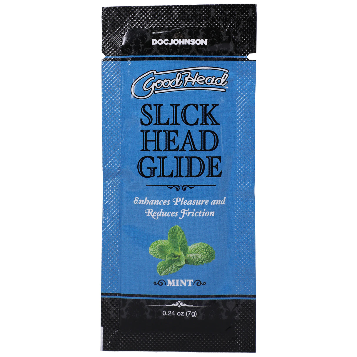 Doc Johnson GoodHead Mint Slick Head Single-Use Glide 0.24 oz - DJ1387-13-BU
