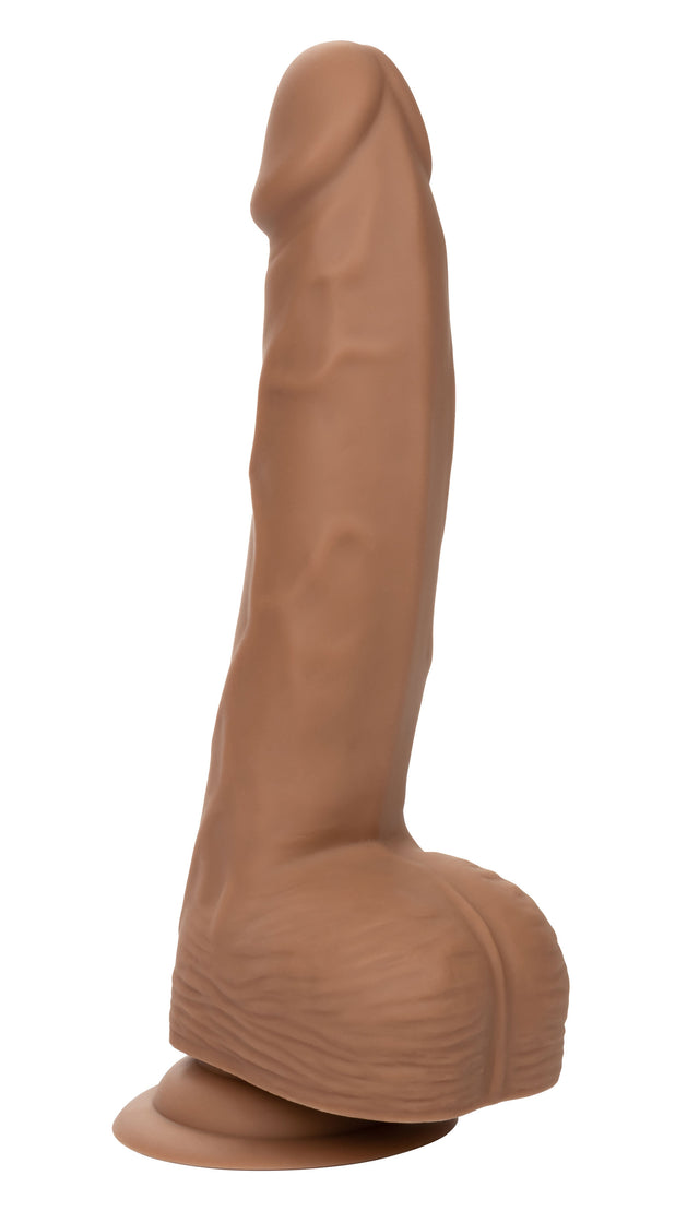 CalExotics Silicone Studs 8 Inch Realistic Dildo — Brown - SE0253102