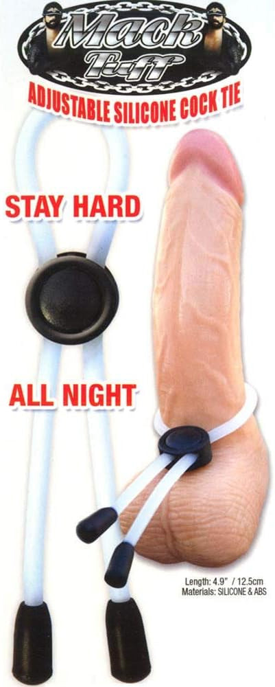 Mack Tuff Adjustable Silicone Cock Tie-Clear