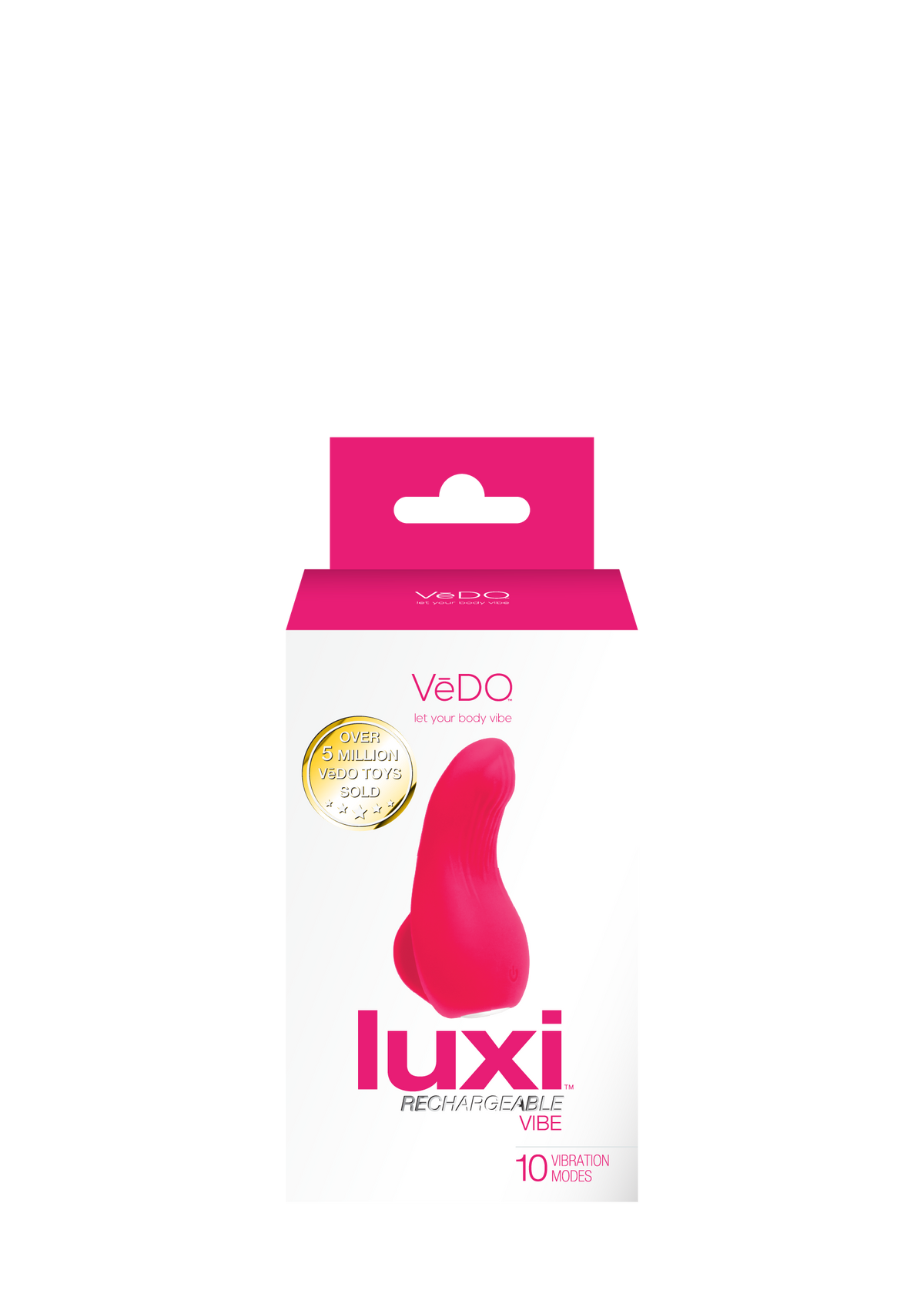 VeDO Luxi Rechargeable Clitoral Finger Vibe, Pink - VI-F2109