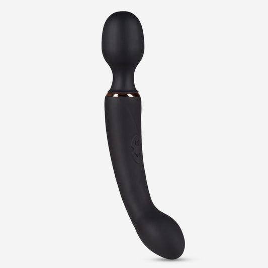 Blush Gia Dual-Ended Rechargeable Vibrator, Black - BL-71105