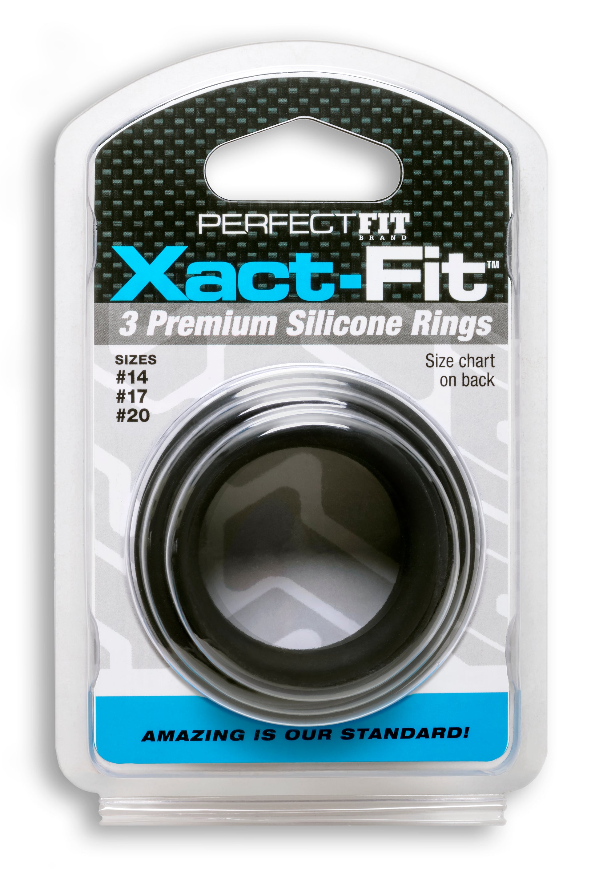 Xact- Fit 3 Premium Silicone Rings - #14, #17, #20 by Perfect Fit