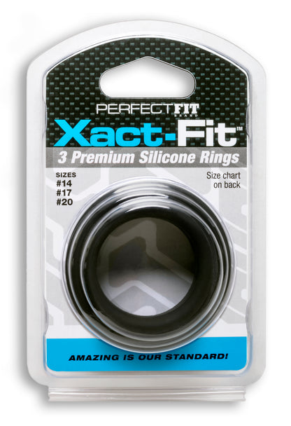Xact- Fit 3 Premium Silicone Rings - #14, #17, #20 by Perfect Fit