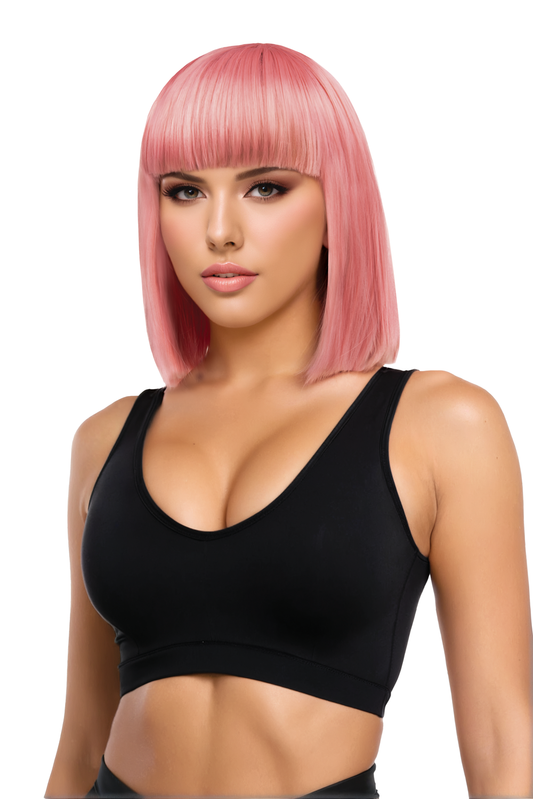 XGEN Kristen Premium Stylable Wig - Pastel Pink Blunt Cut - X-PW8069
