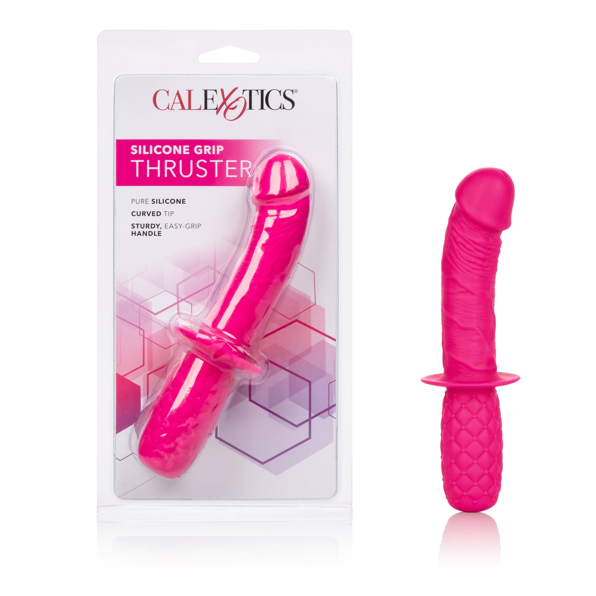 Silicone Grip Thruster - Pink by CalExotics