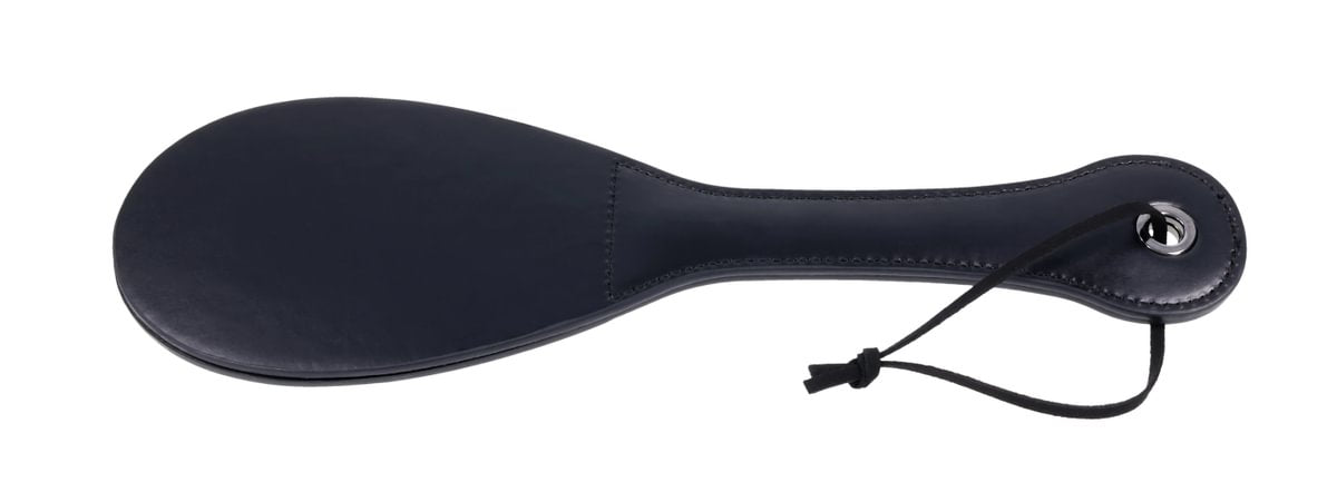 Sex & Mischief Lace Spanker Paddle — 13 in (33 cm), Black - SS10107