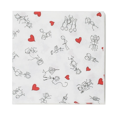 Little Genie Stick Figure Style Party Napkins, 8 Pack - CP-3658