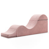 Liberator Aria Flip Chaise 18 Inch Convertible Chair & Bench, Rose - L7900