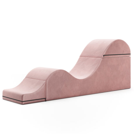 Liberator Aria Flip Chaise 18 Inch Convertible Chair & Bench, Rose - L7900