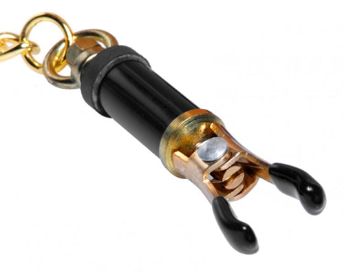 Deluxe Asjustable Nipple Clamps - Gold by XR Brands