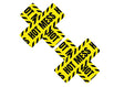 Neva Nude Nipztix Hot Mess Blacklight Lemon Pasties — 2 Pack - NN-BHM-XF-LFR
