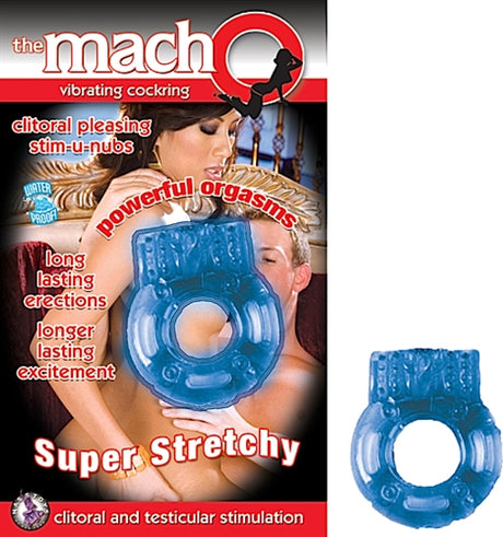 Nasstoys Macho Vibrating Cockring — Nubby Clitoral Stimulator (1 AG5) - NW2147-3