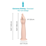 b-Vibe Silicone Hand Fisting Dildo, 16.5 Inch Suction Base - BV7872