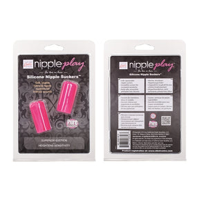 CalExotics Nipple Play Silicone Nipple Suckers, 2-Pack — Pink - SE2640552