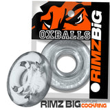OXBALLS Rimz Big Single Cock Ring — Clear - OX-3205-CLR