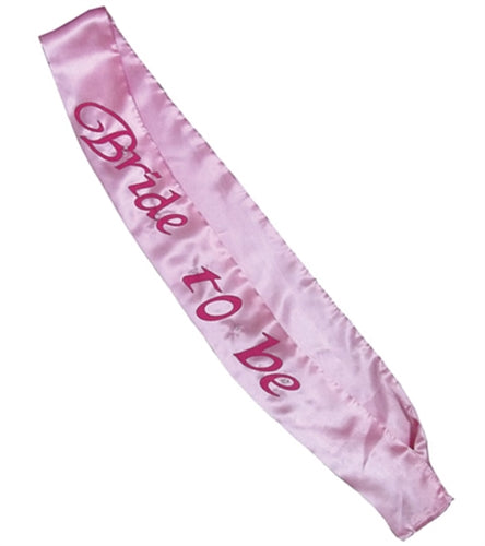 Bride-to-Be Flashing Sash - Pink