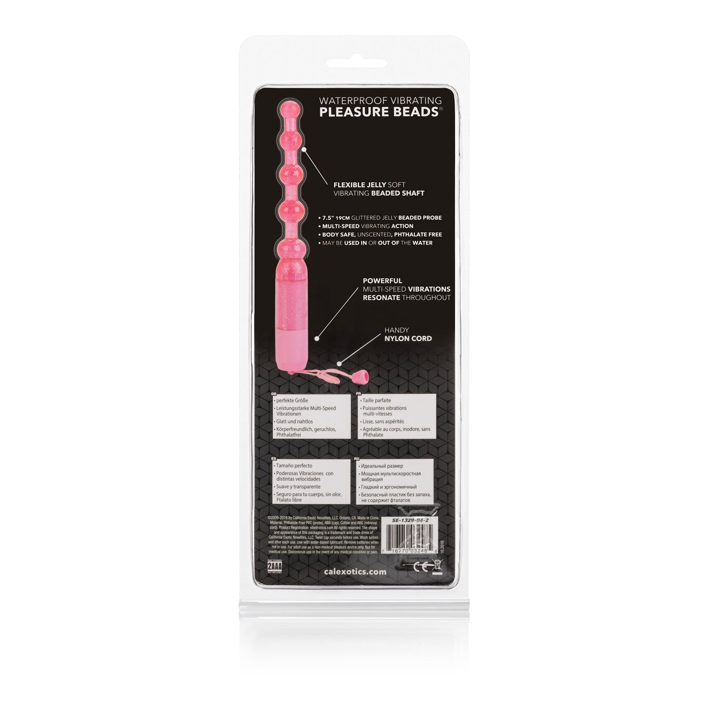 Vibrating Pleasure Beads - Pink by CalExotics