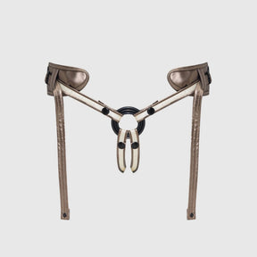 Strap-On-Me Desirous Leatherette Harness — Adjustable, Padded Back - SM7265
