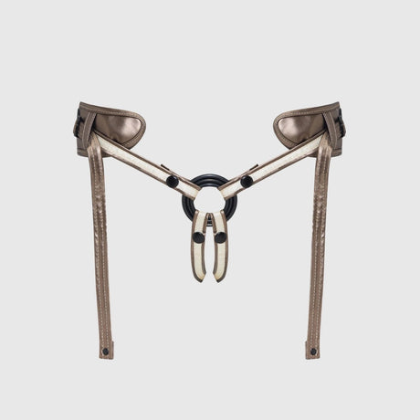 Strap-On-Me Desirous Leatherette Harness — Adjustable, Padded Back - SM7265
