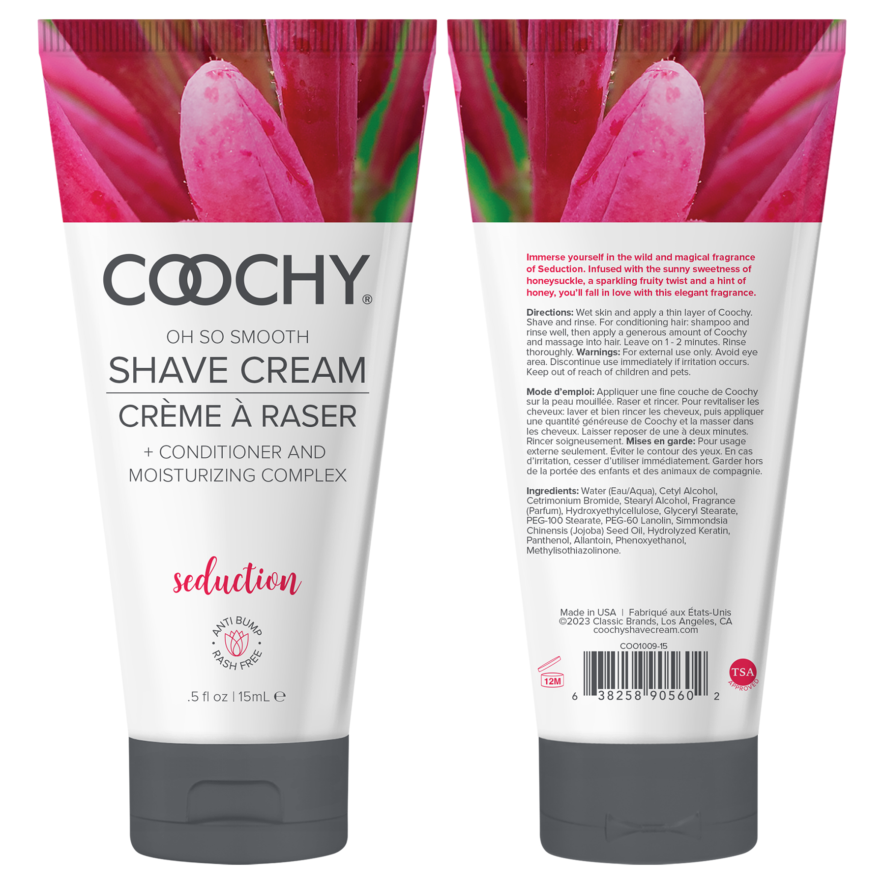 Coochy Shave Cream - SEDUCTION tube 0.5 fl oz | 15 mL by Coochy